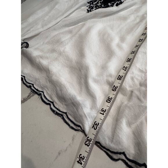 Chic Connection Women's Embroidered Shift Dress Floral Size Medium White - Picture 6 of 9